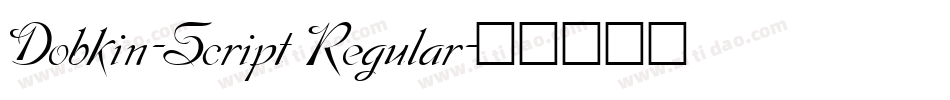 Dobkin-Script Regular字体转换